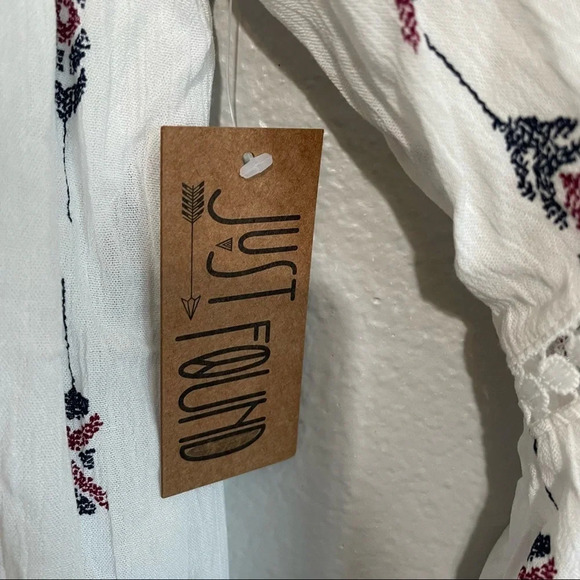 White Floral Off The Shoulder Boho New Dress​​​ - Picture 3 of 8